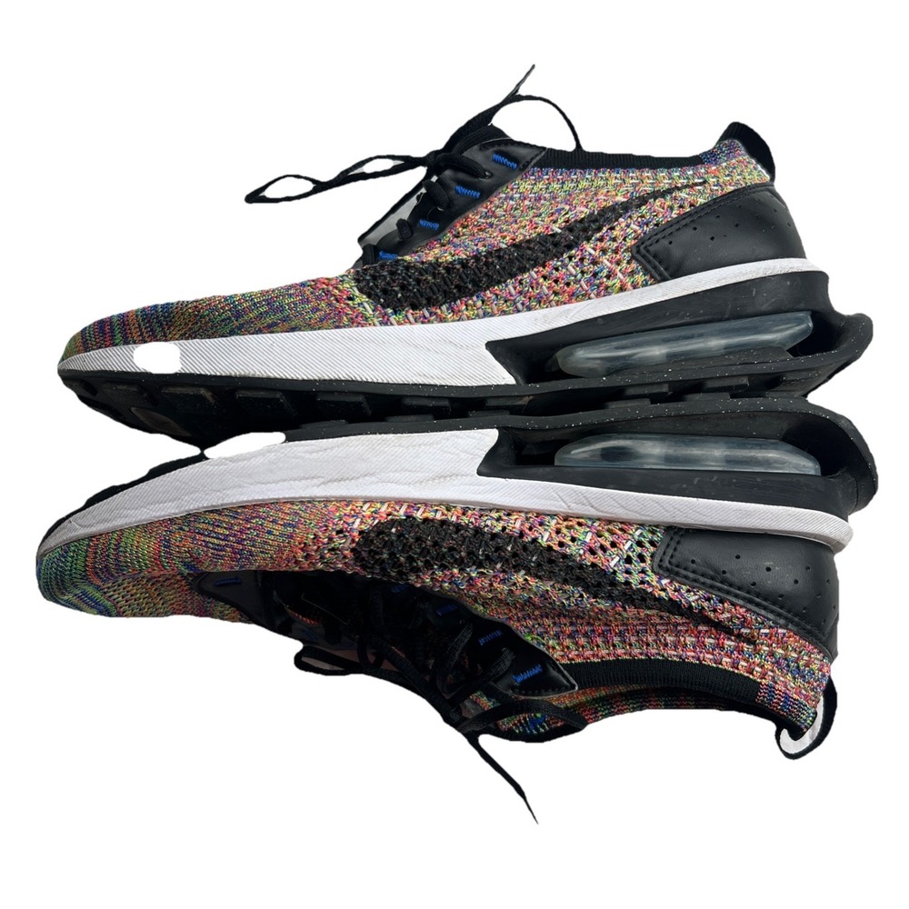 Nike Men's Size 8 Air Max Flyknit Racer Multicolor Shoes Sneakers Trainers - Picture 3 of 10